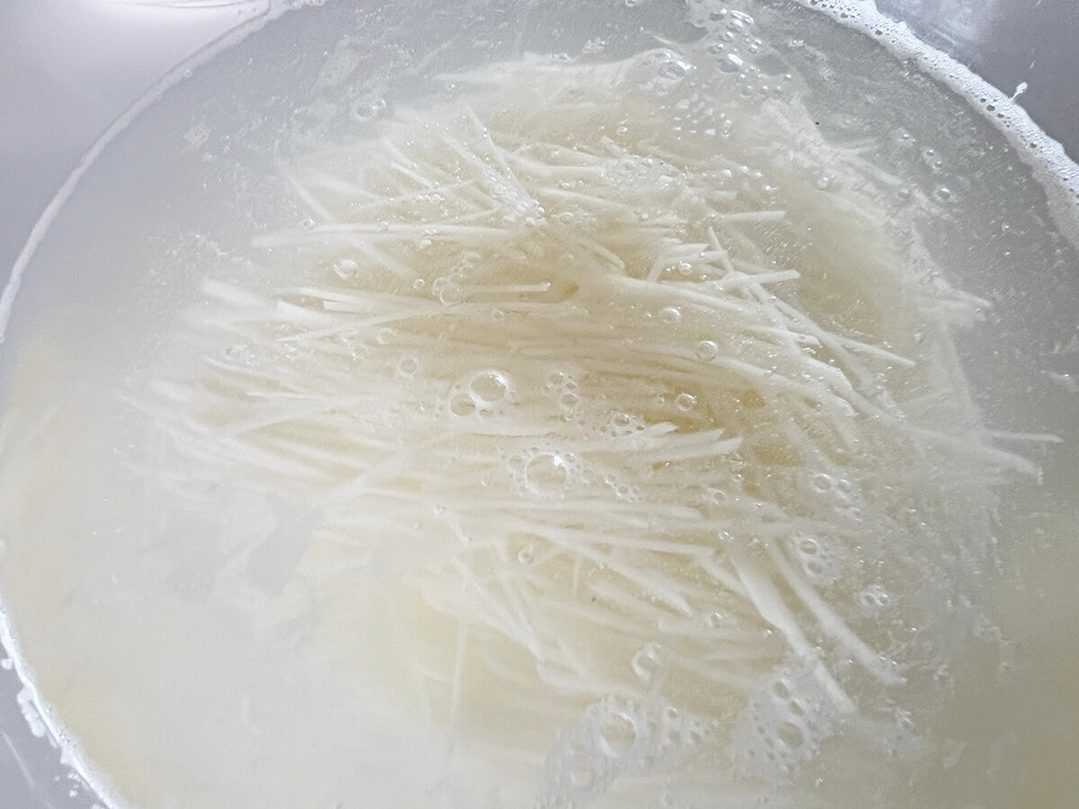 じゃがいものシャキシャキ中華炒め