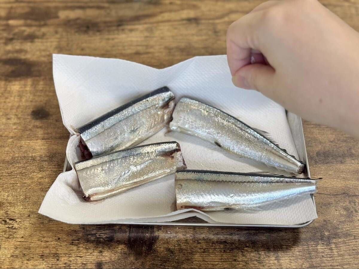 サンマと舞茸の炊き込みご飯