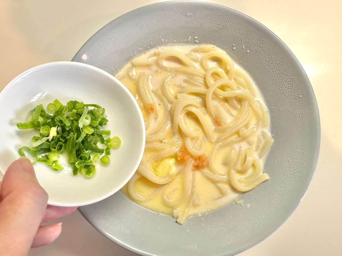 冷凍子ママさん「明太バターうどん」
