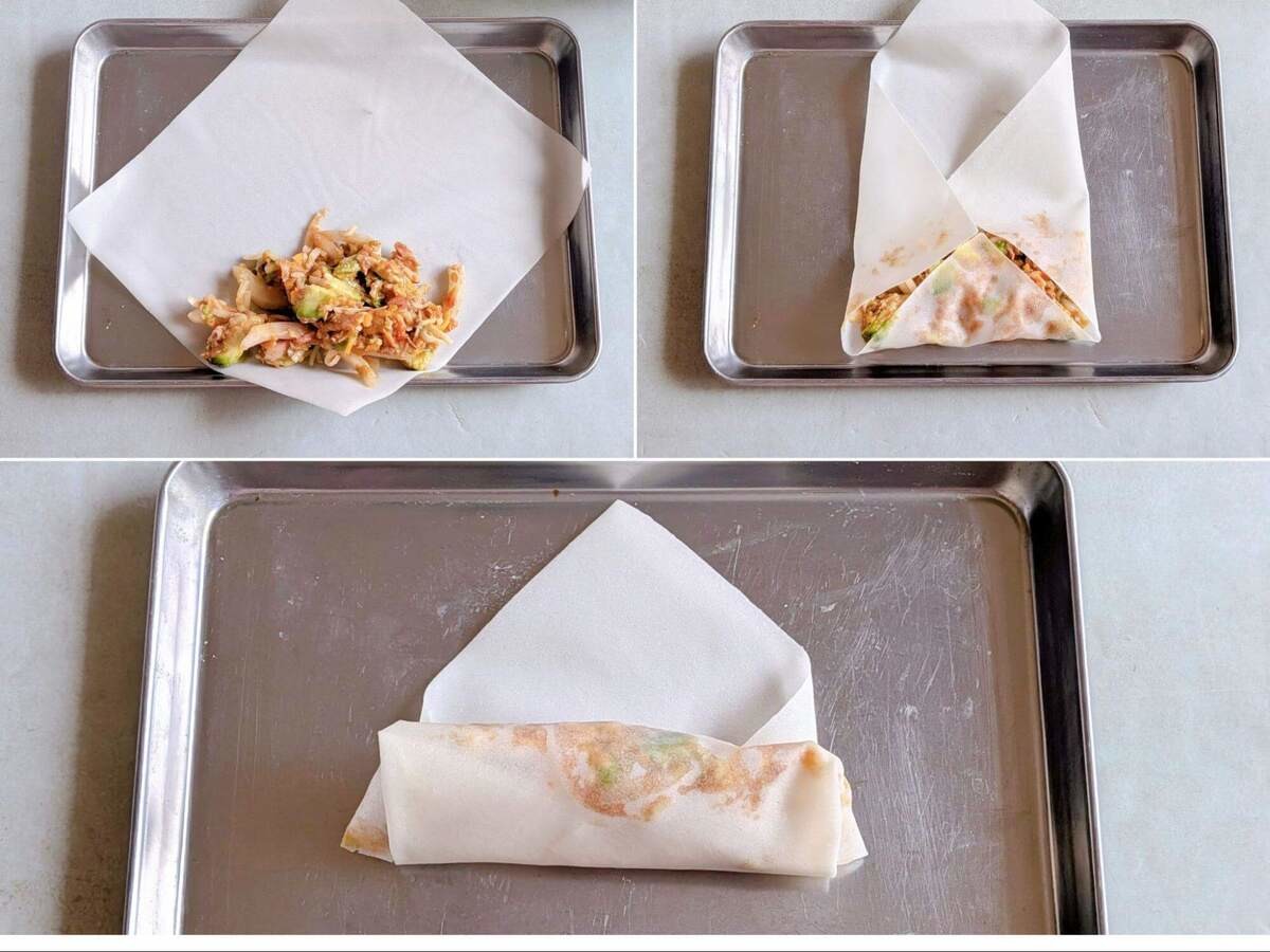 チーズいっぱいタコス春巻き