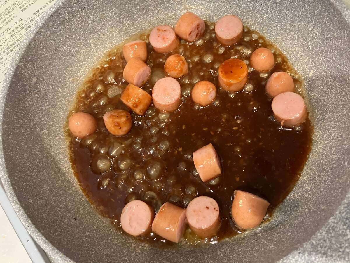 エバラ「黄金ウインナー丼」のレシピ