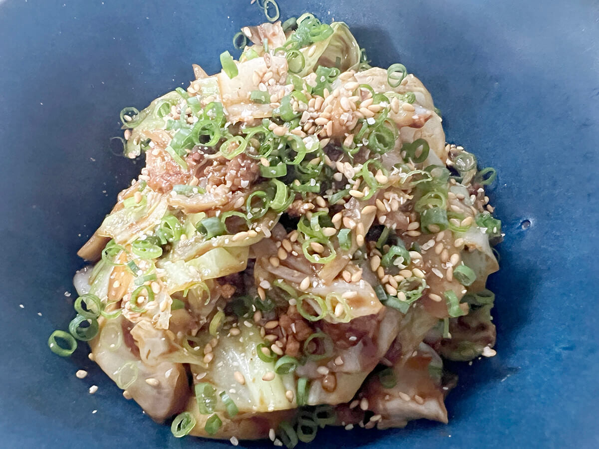 キャベツの肉味噌炒め