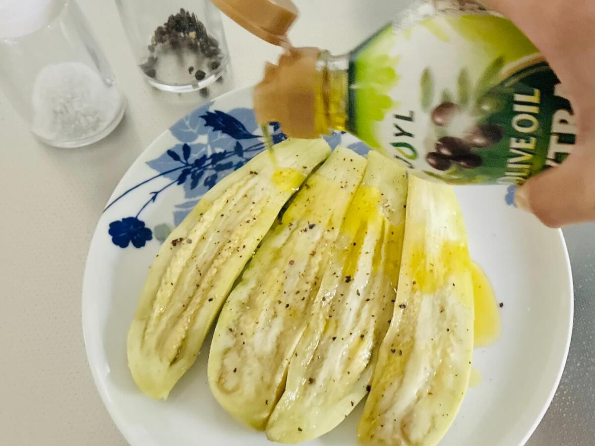 冷やし蒸しなす