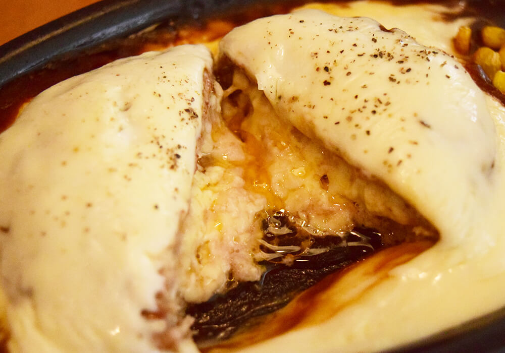 チーズONチーズINハンバーグ