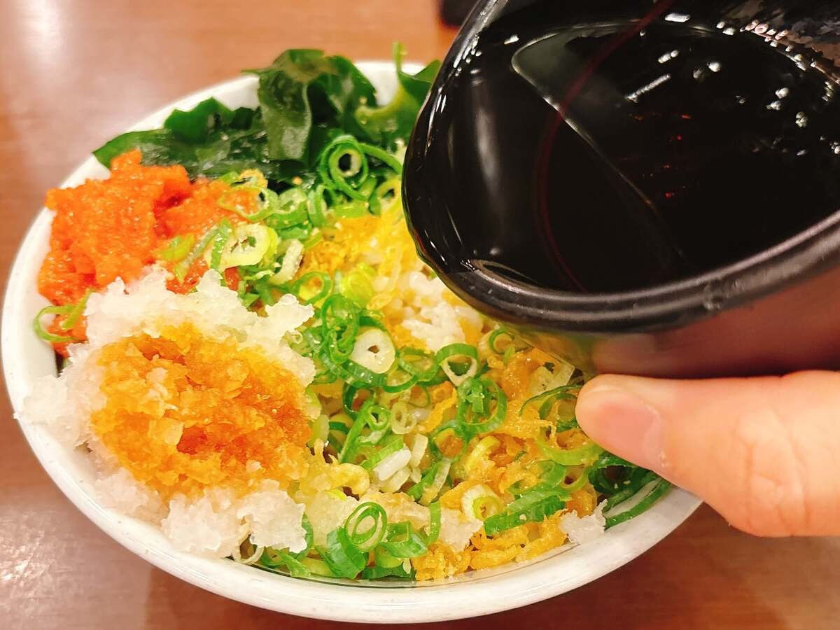 【丸亀製麺】天かす丼