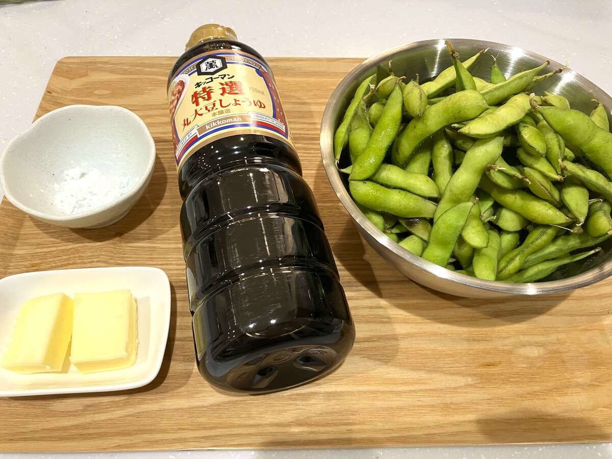 キッコーマン「焼き枝豆のバターしょうゆ炒め」