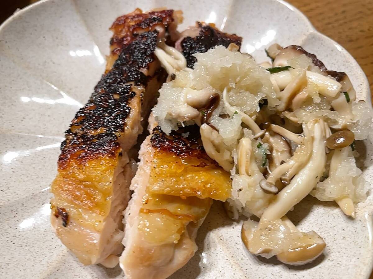 鶏の洋風おろしソース