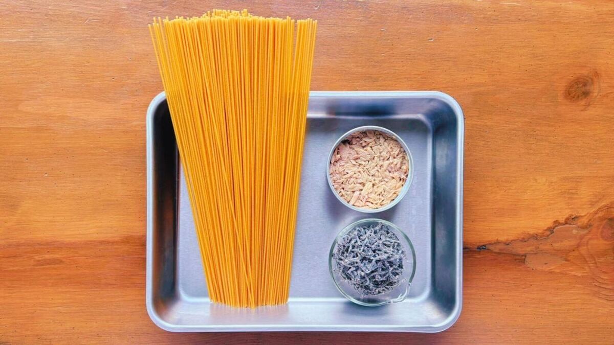 ツナ塩昆布パスタ