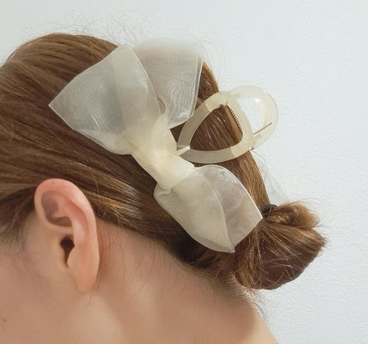 GU「チュールリボンヘアクリップ2P」