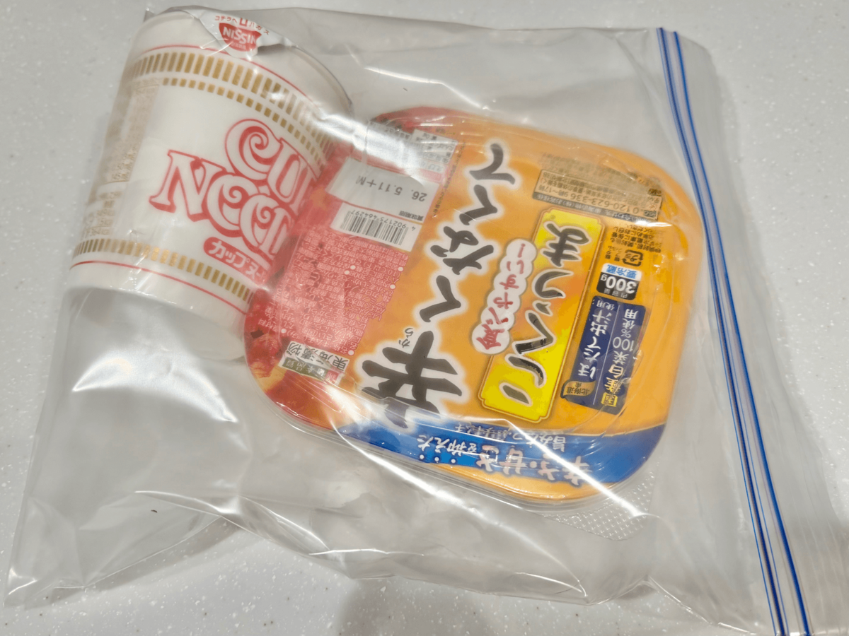 カップ麺保存のNG