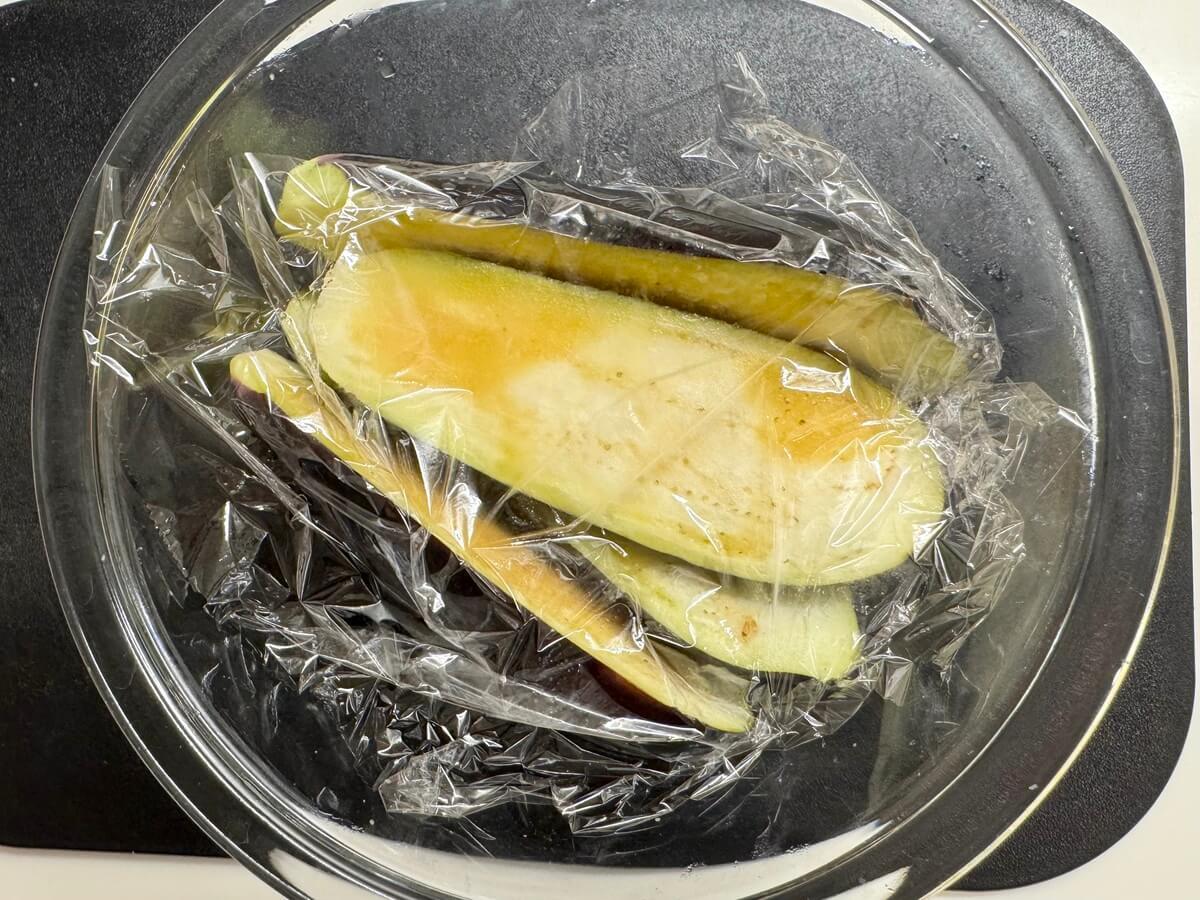 レンチン5分 なすの煮浸し