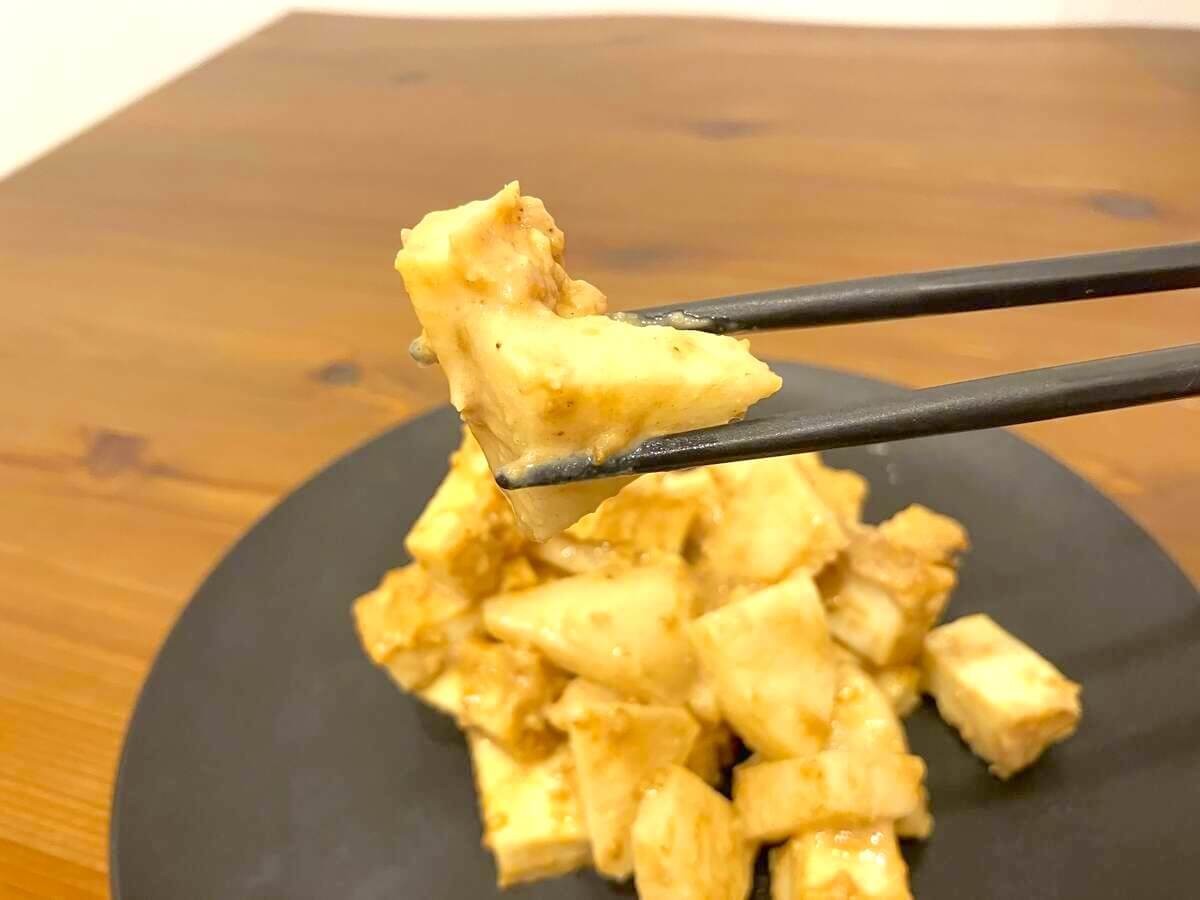 後藤加寿子さん「厚揚げと梨のごま酢あえ」