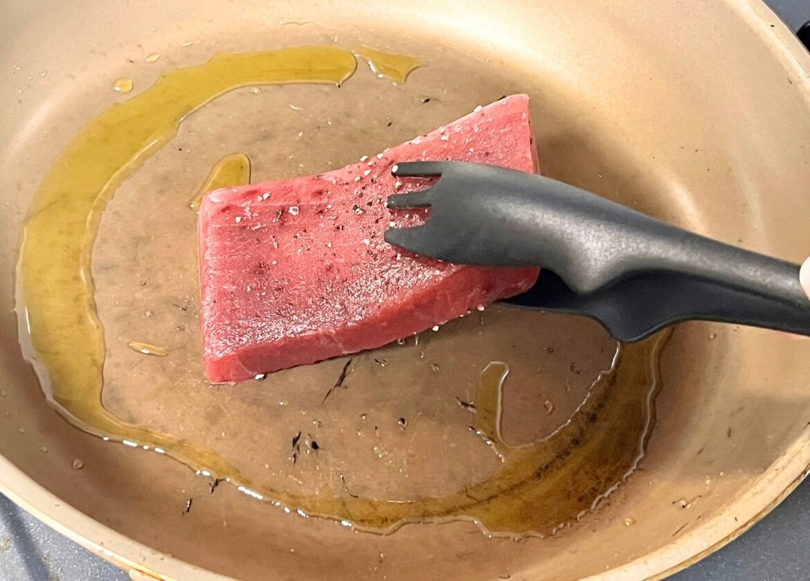 タサン志麻さん「マグロのたたき ポン酢オリーブオイル