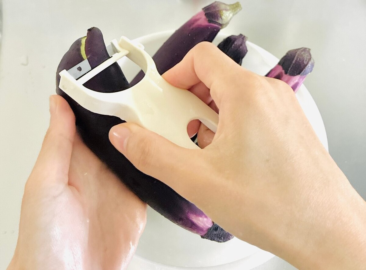 冷やし蒸しなす