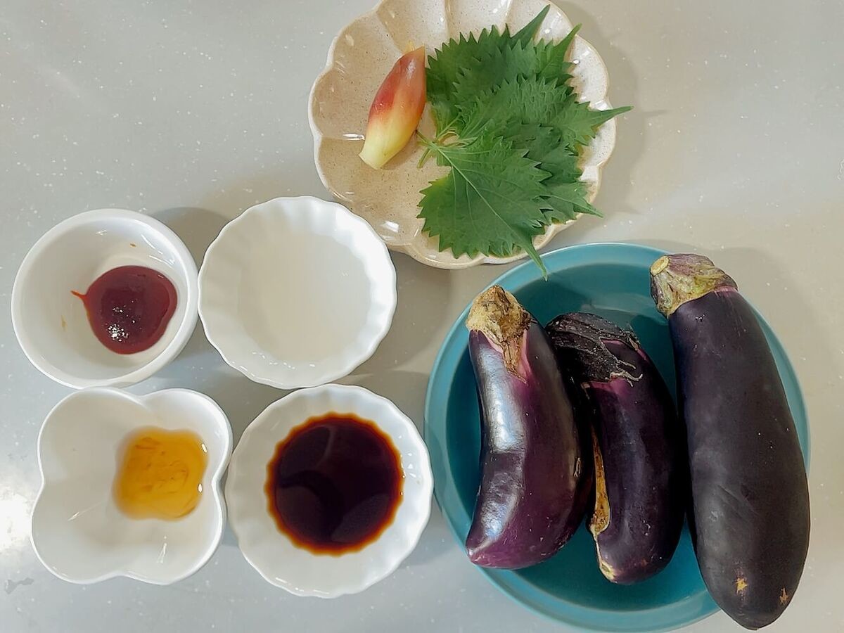 蒸しなすのやみつき大葉だれ