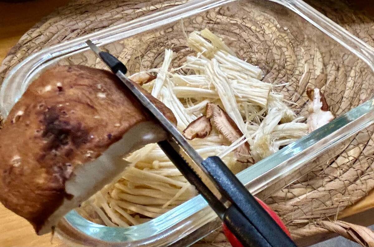レンチン蒸しきのこ