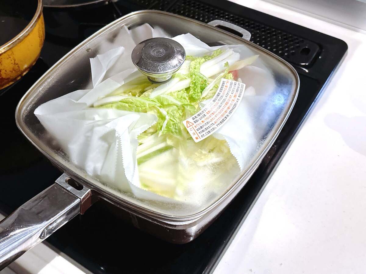 亜希さん「豚こまの塩こうじ蒸し」