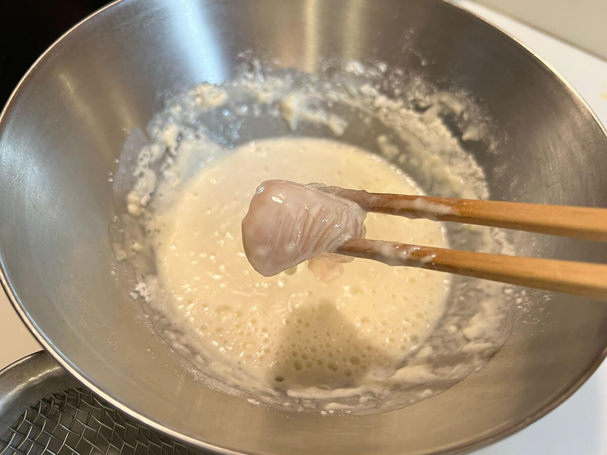 キッコーマン「サクサク鶏天･とり天【鶏むね肉を簡単な衣で】」のレシピ