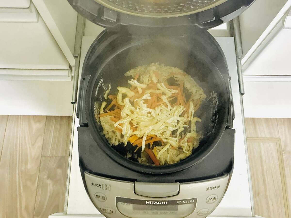 「切り干し大根の炊き込みご飯」