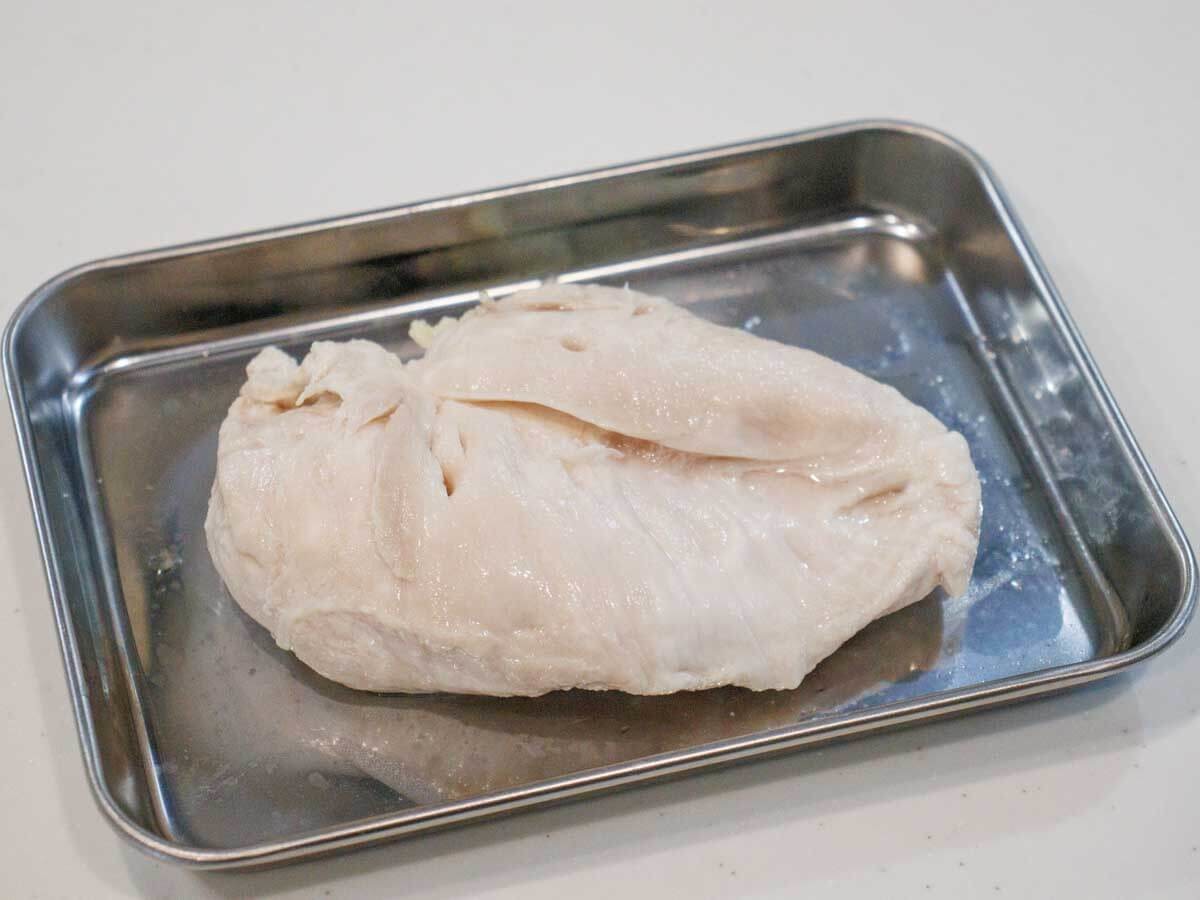 自家製鶏ハムの低温調理