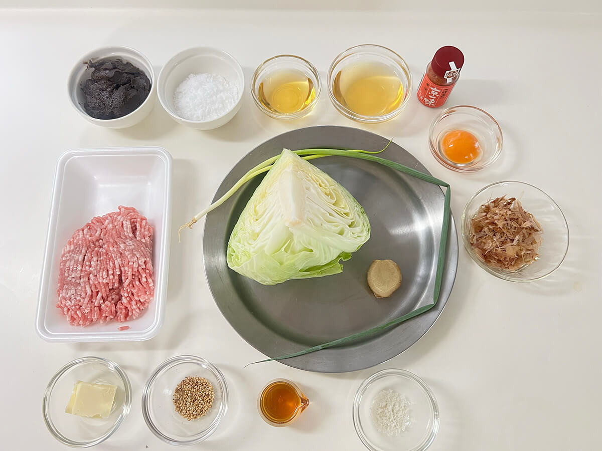 キャベツの肉味噌炒め