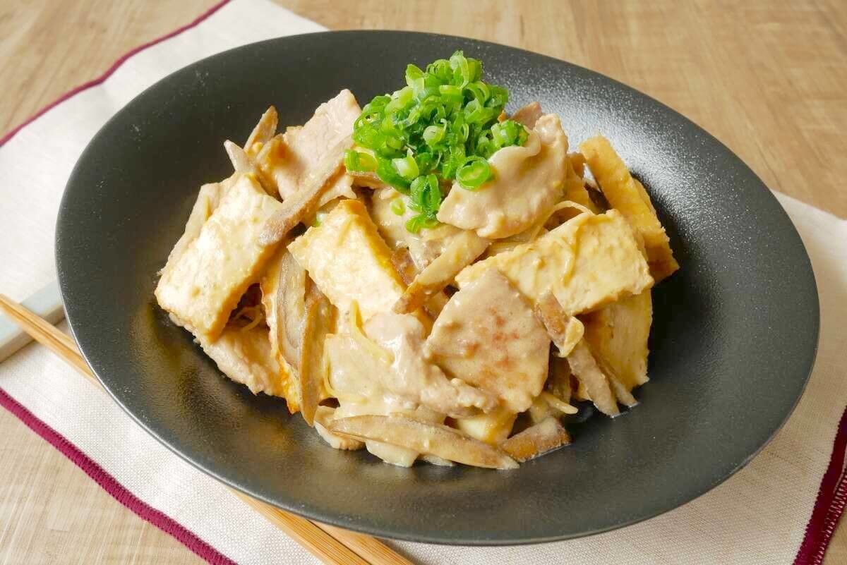 豚肉と厚揚げの味噌煮