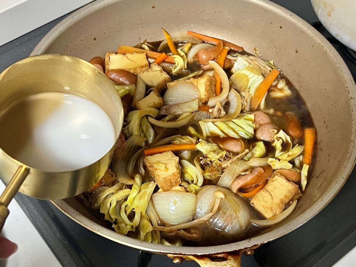 「卵とじあんかけ焼きそば」