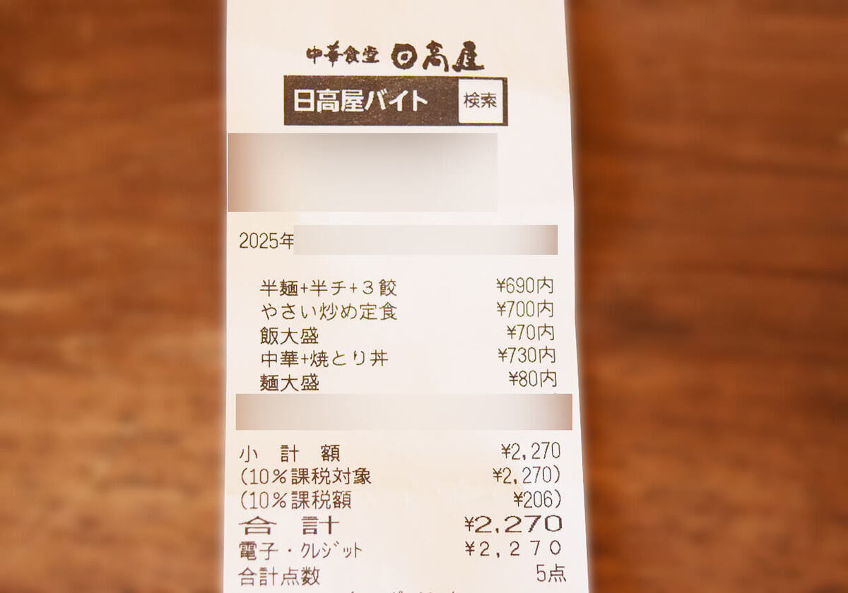 日高屋「ラ・餃・チャセット」実食レポ