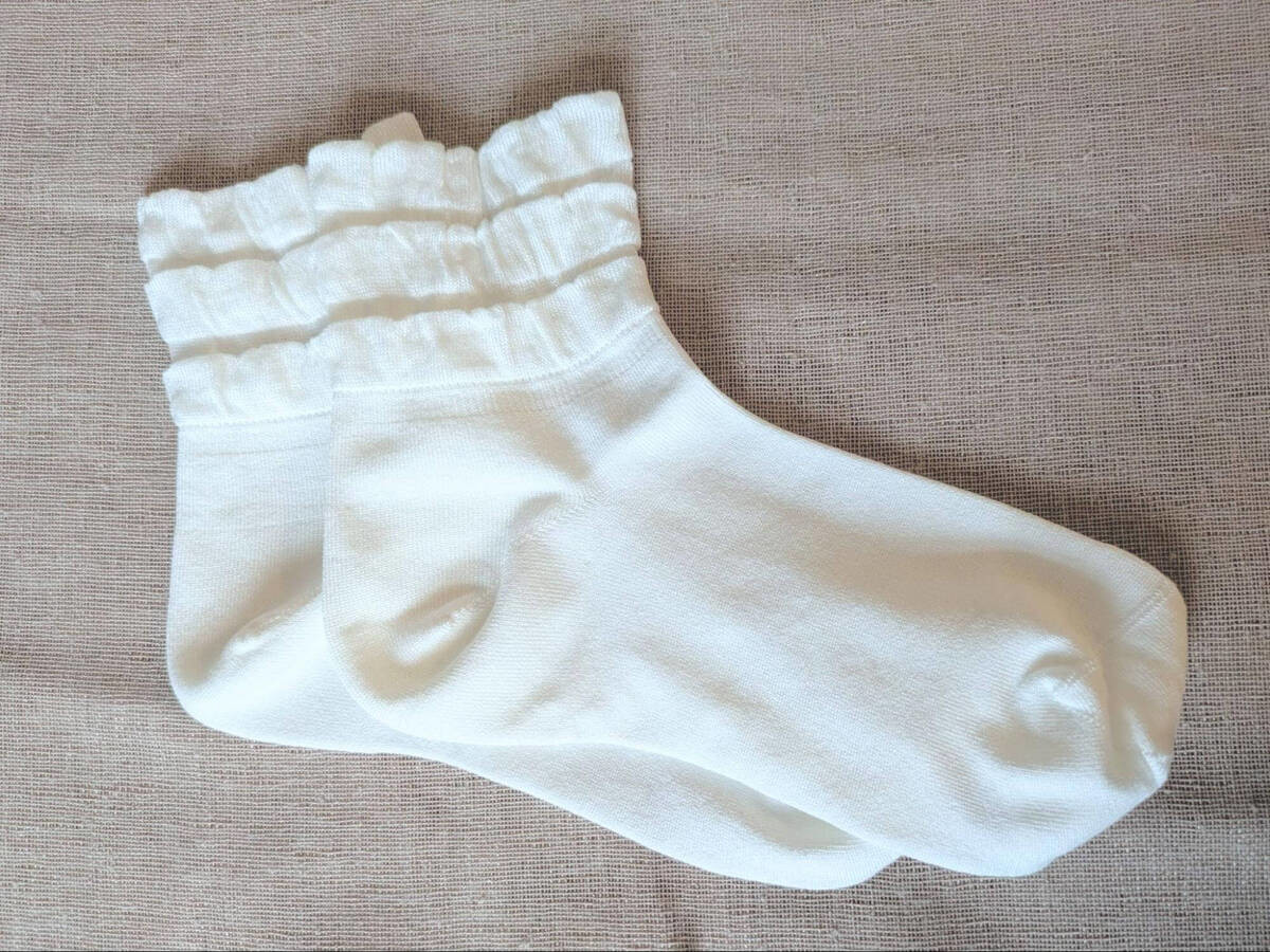 やわらかな履き口がうれしい！フリル靴下