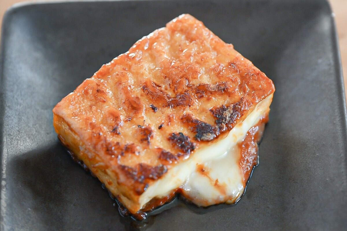 厚揚げチーズの照り焼き