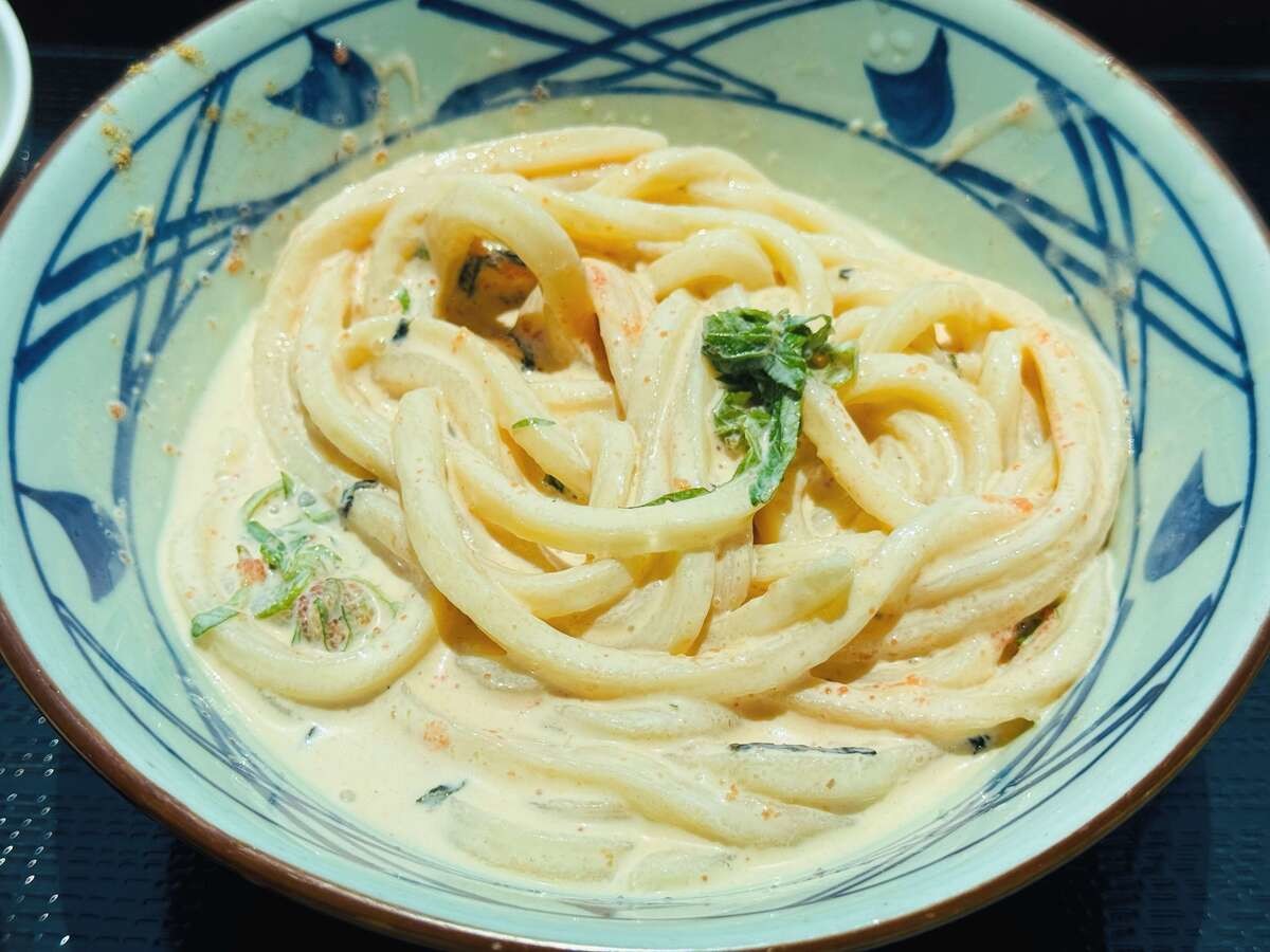 冷やし明太クリームうどん