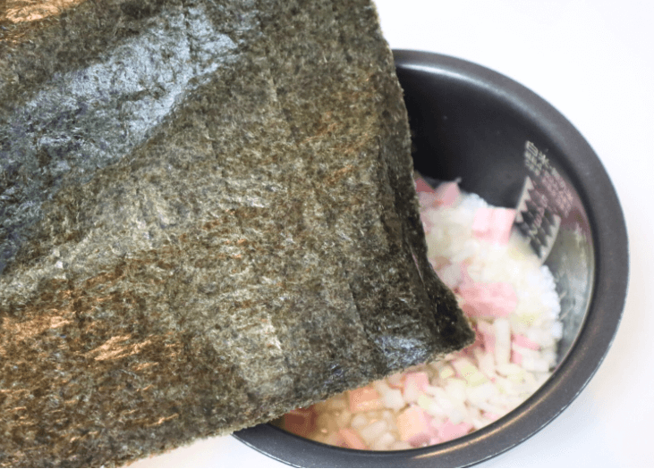 家事ヤロウ!!!「海苔とベーコンの炊き込みご飯」
