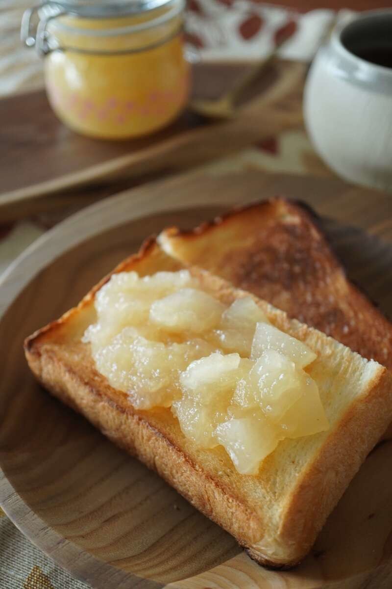甘さ控えめの「梨ジャム」
