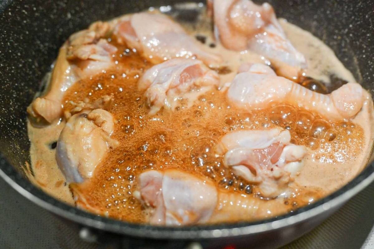 つゆで作る鶏のさっぱり煮