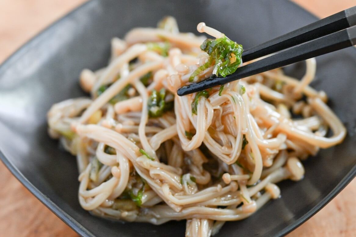 えのきのしょうがめんつゆ漬け