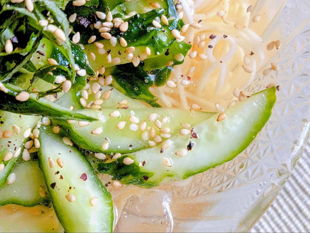 けんますさん「きゅうり素麵」のレシピ