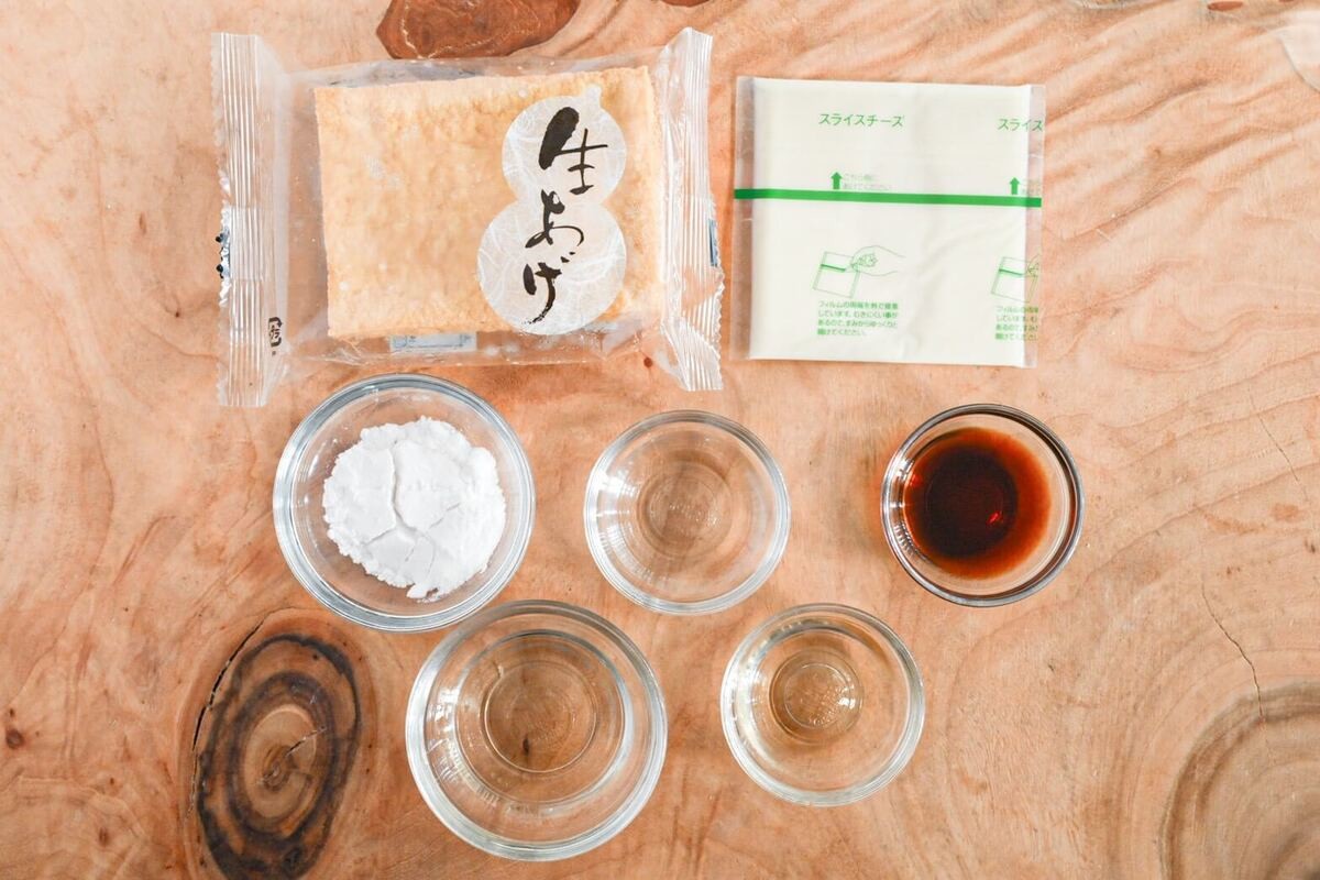 厚揚げチーズの照り焼き