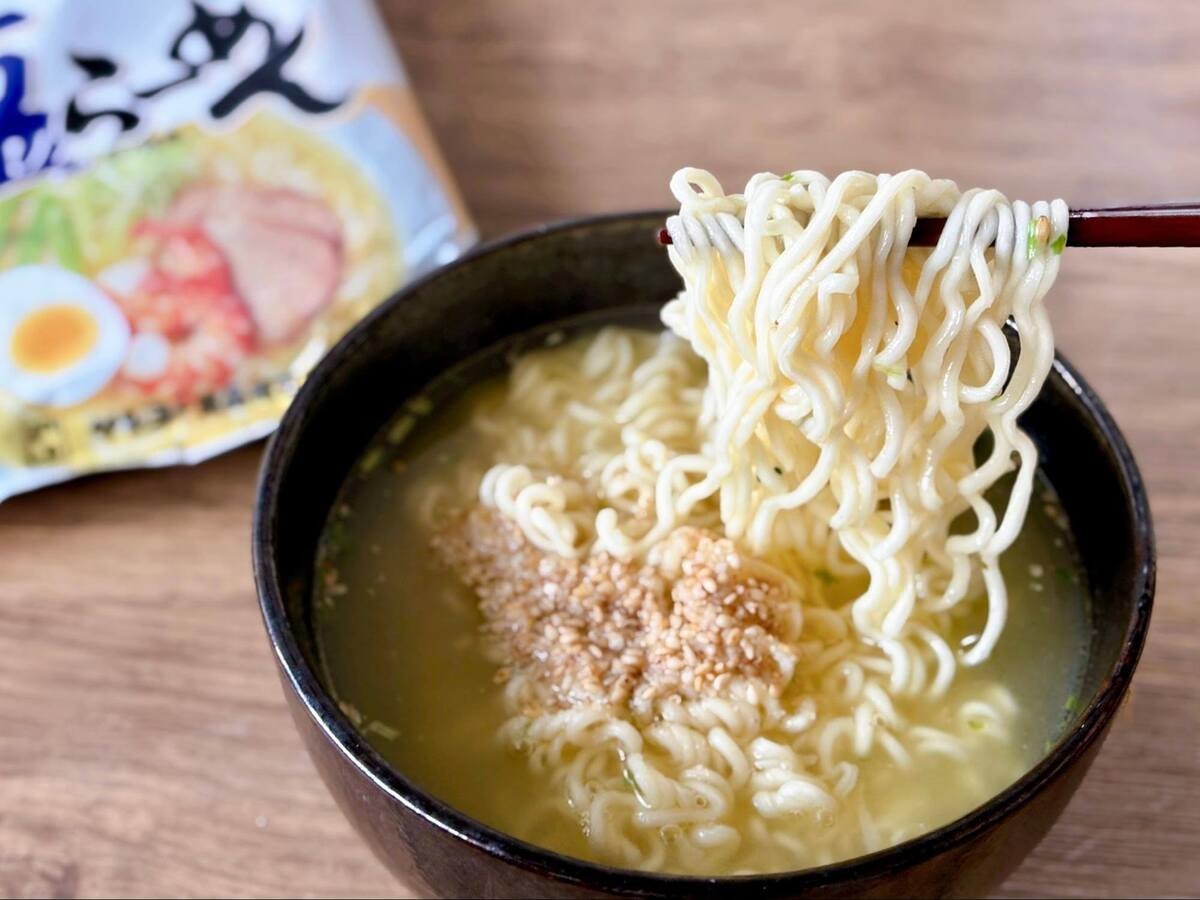 1分茹でサッポロ一番に挑戦