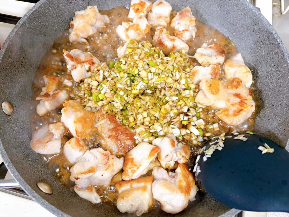 まりこさん「甘酢ねぎチキン」のレシピ
