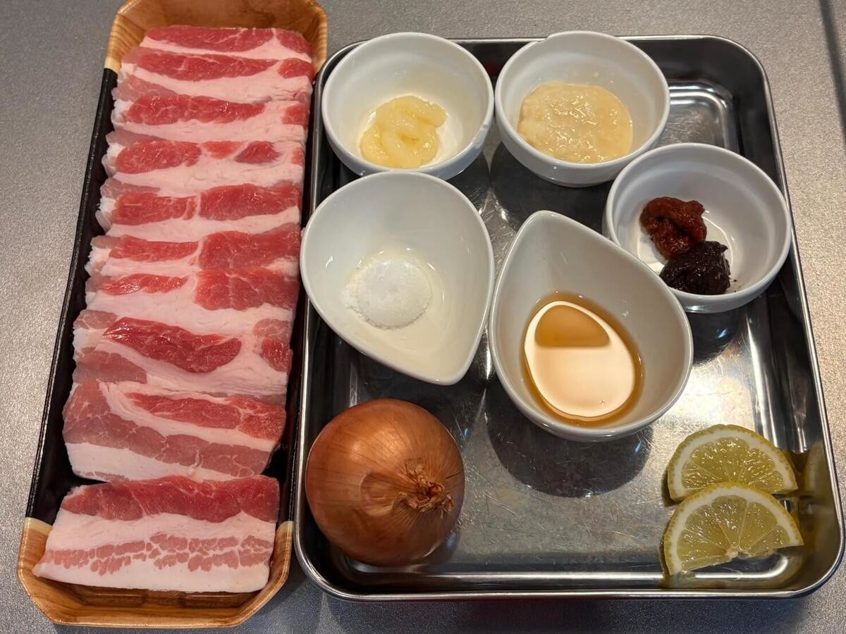 豚バラの中華風焼肉