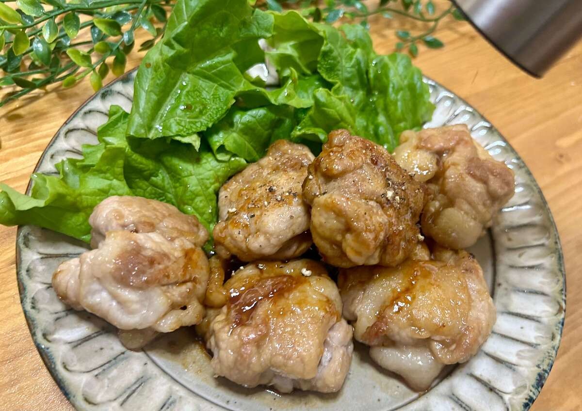 豚こまの照り焼きステーキ風