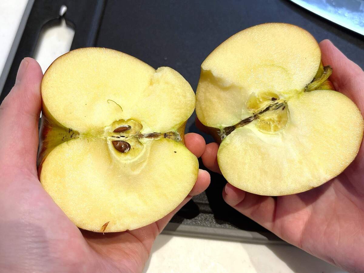 りんご……手で割るの!?