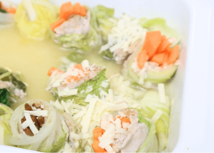 「うま塩バターロール白菜鍋」