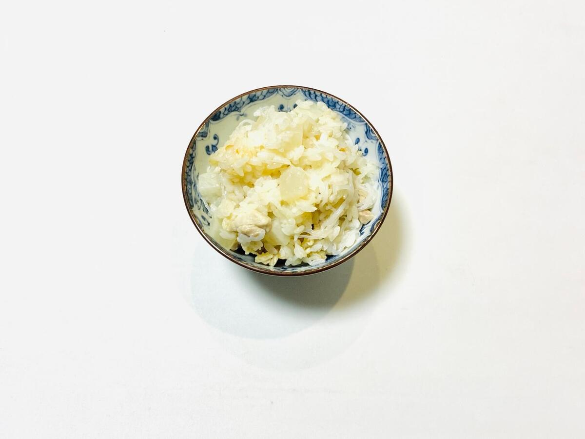 亜希さん「2.5倍にかさまし炊き込みごはん」