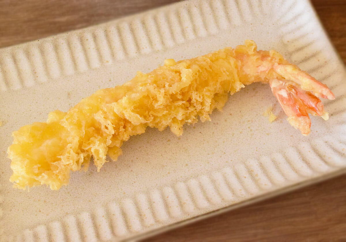 丸亀製麺「大海老天と本ずわい蟹の玉子あんかけうどん」