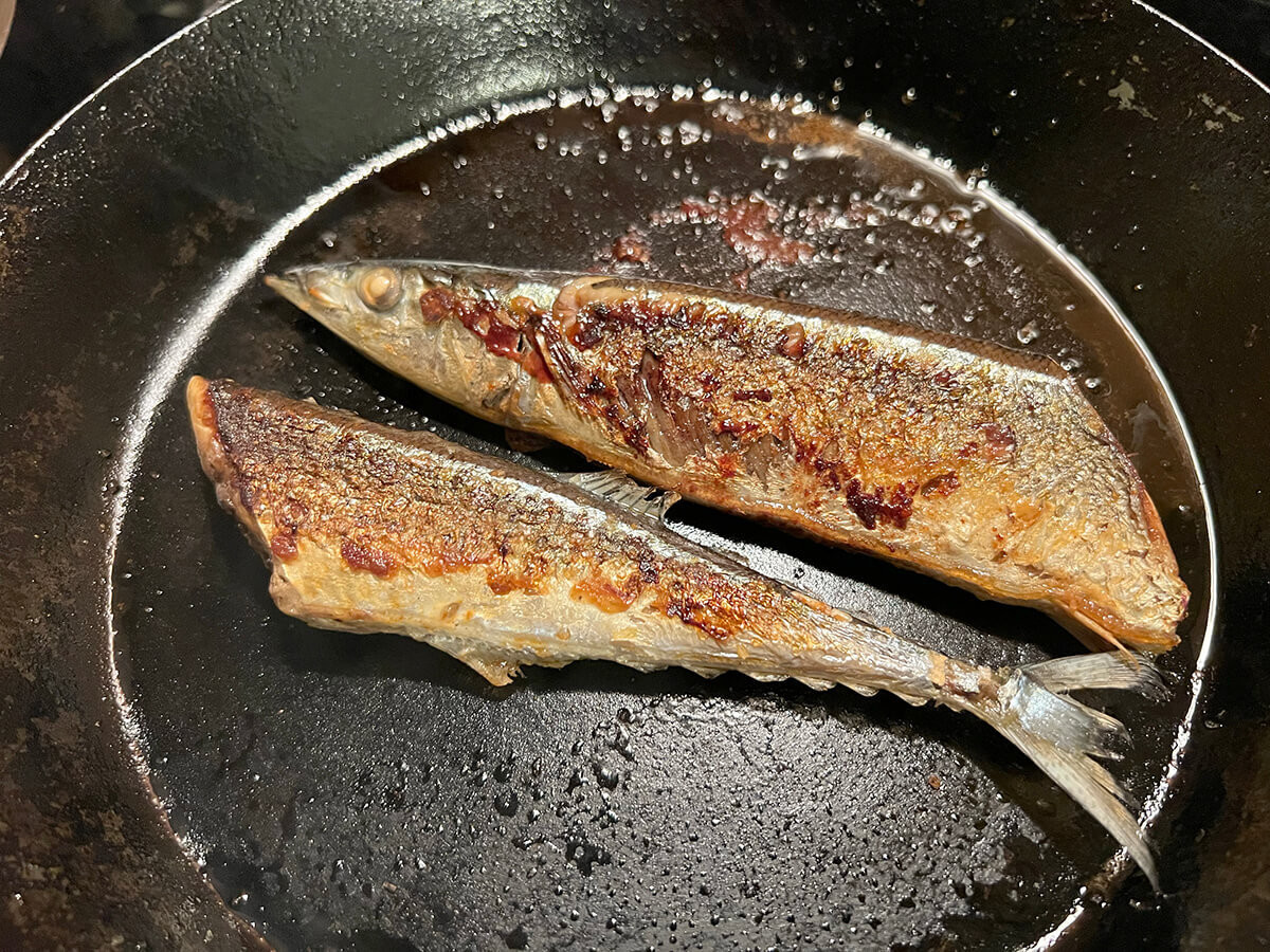 サンマの塩焼き＆炊き込みご飯