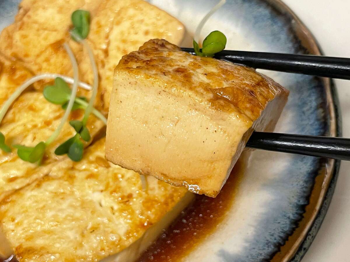 豆腐ステーキ にんにくじょうゆ