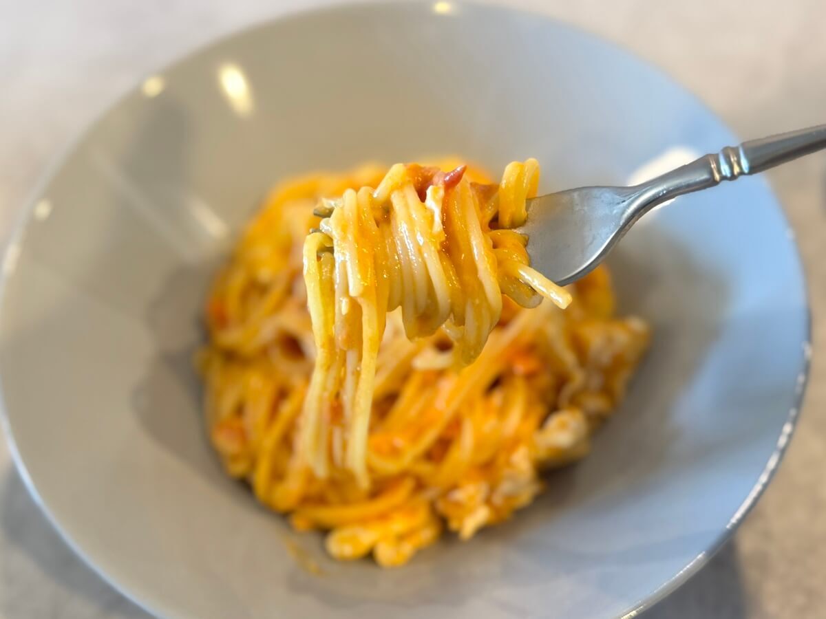 弓削啓太さん「トマトと卵のスパゲッティ」