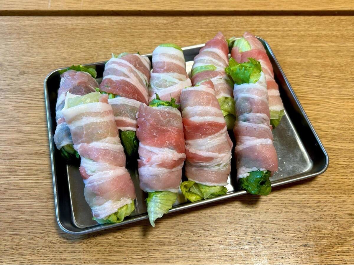 りこ⌇夫が沼る簡単おうちごはんさん「旨ダレ豚巻きレタス」