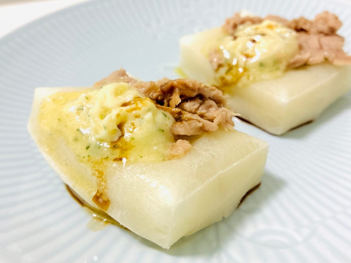 シーチキンのガーリックバターもち